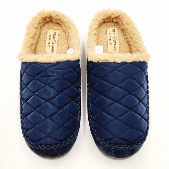 Deer Stags Men\'s Navy Alma Cushioned Indoor/Outdoor Clog Slippers Size 9M main image 4